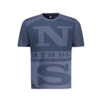 Blue Cotton Men's T-Shirt