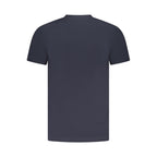 Blue Cotton Men T-Shirt