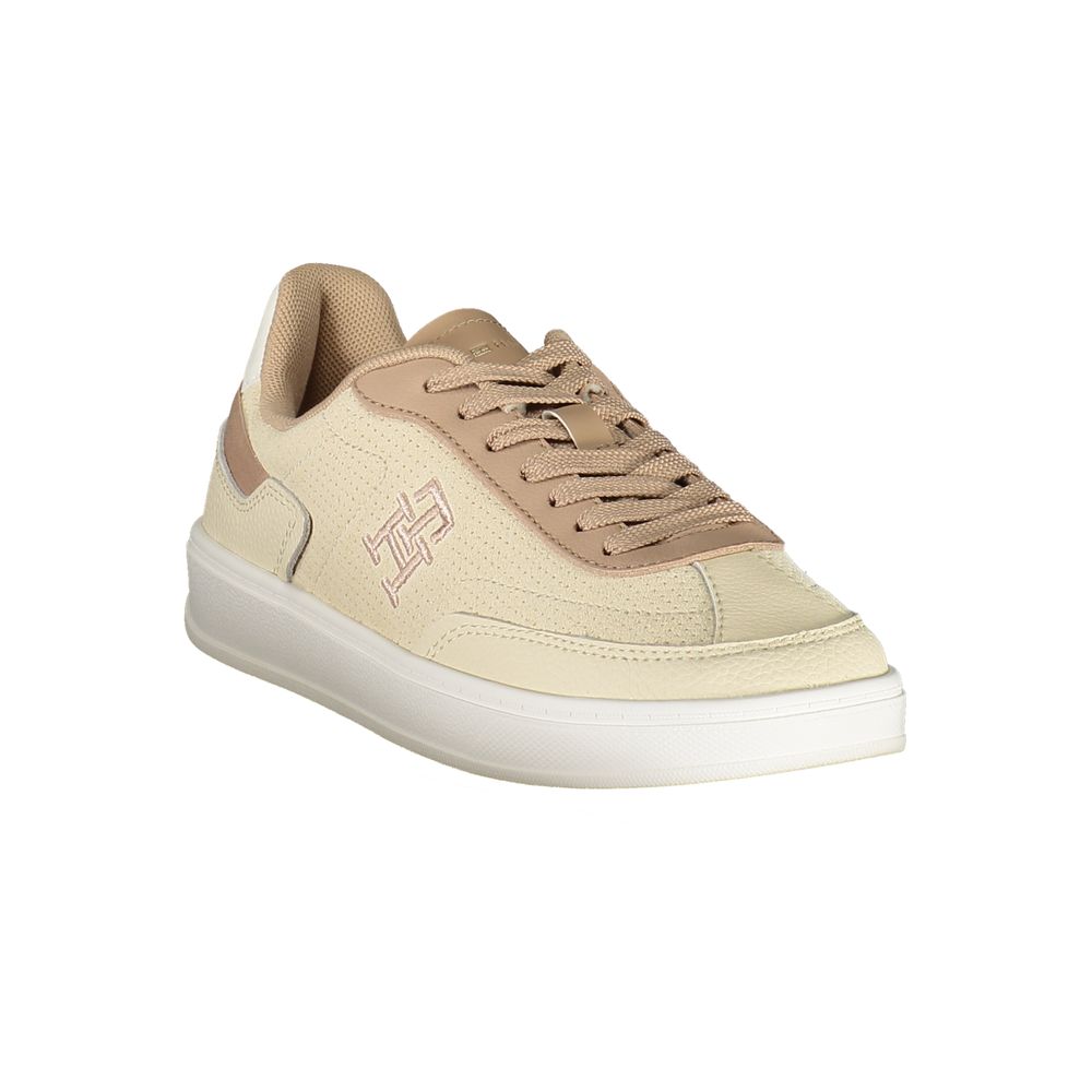 Beige Polyurethane Women Sneaker