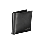 Black Polyurethane Men Wallet