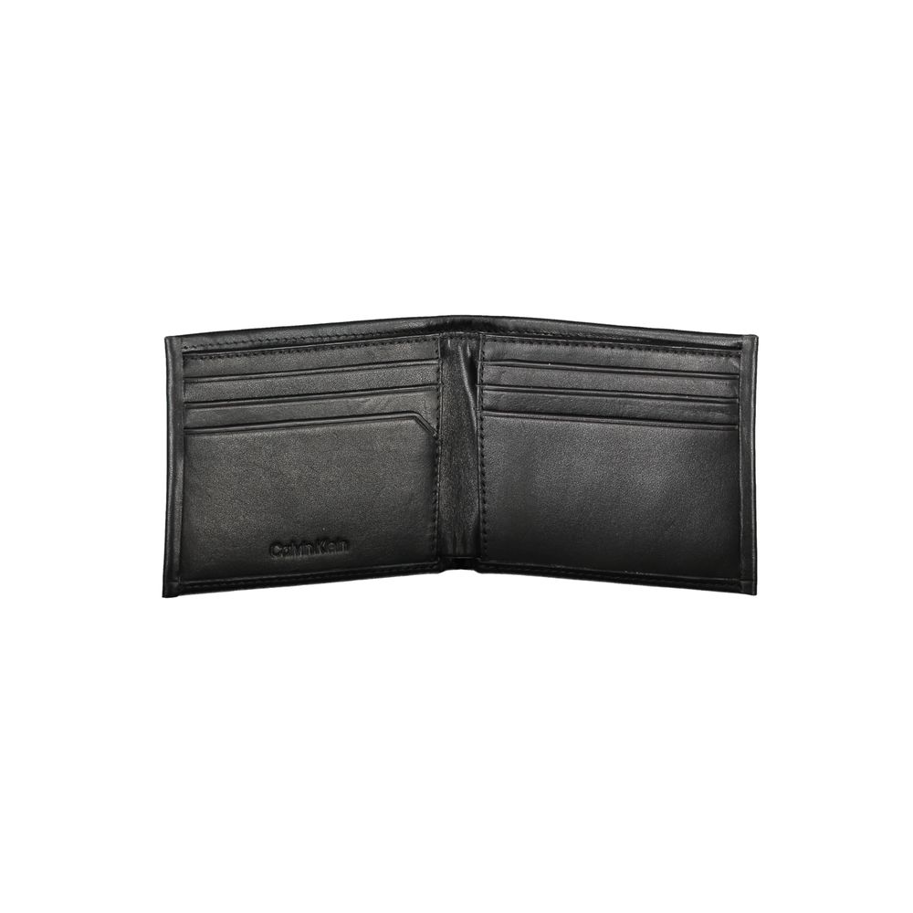 Black Polyurethane Men Wallet