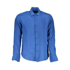 Blu Linen Men Shirt
