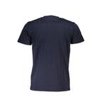 Blue Cotton Men T-Shirt