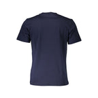Blue Cotton Men's T-Shirt