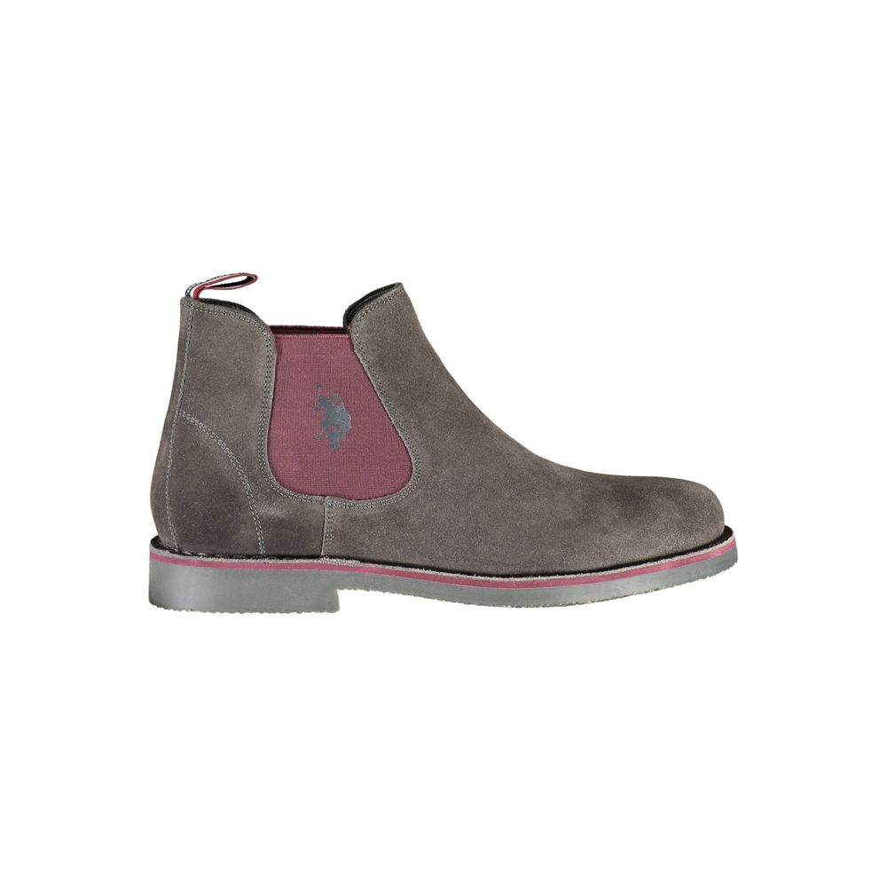 Grigio Leather Men Ankle Boot