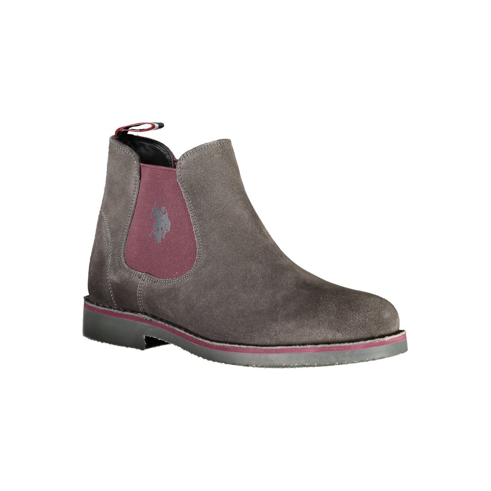 Grigio Leather Men Ankle Boot
