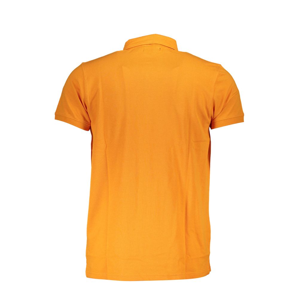 Arancione Cotton Men Polo