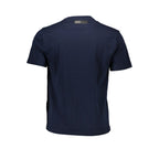 Blue Cotton Men's T-Shirt