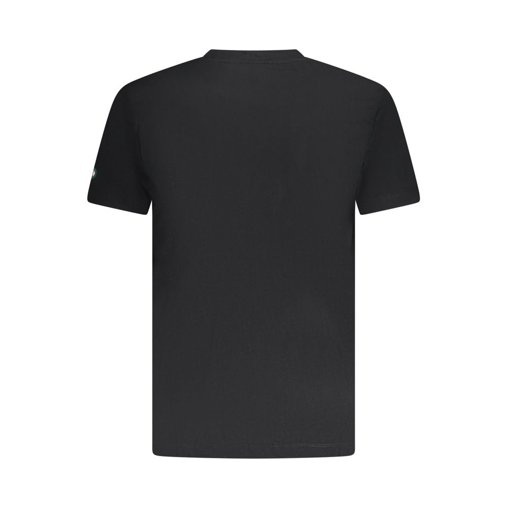 Black Cotton Men's T-Shirt