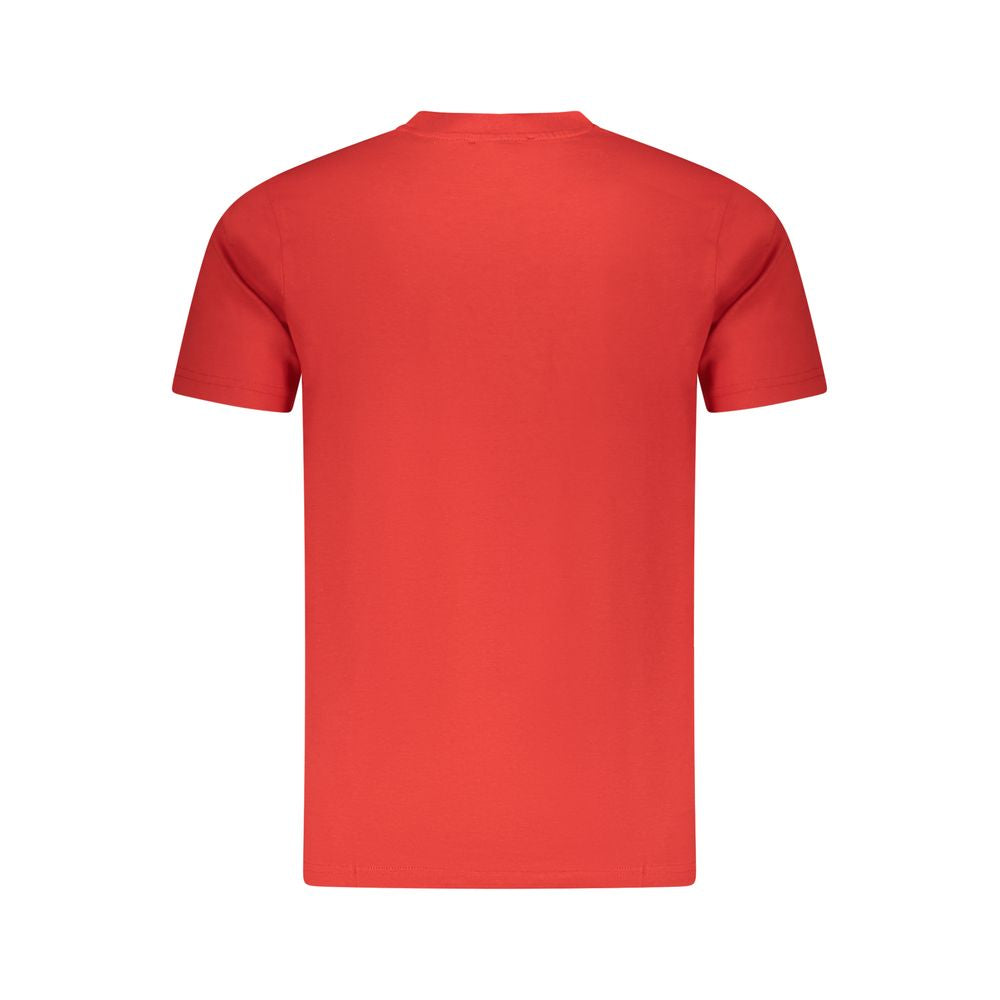 Red Cotton Men T-Shirt