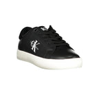Black Polyurethane Men's Sneaker