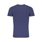 Blue Cotton Men T-Shirt