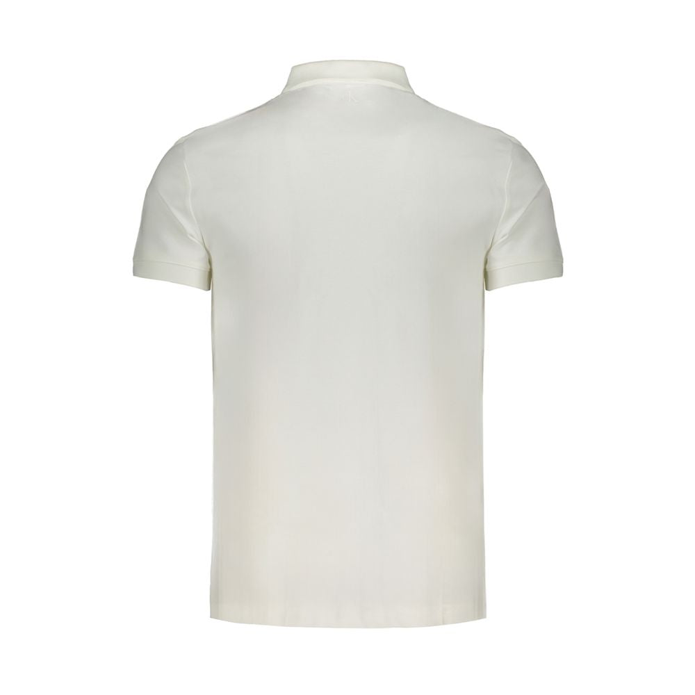 White Cotton Mens Polo Shirt