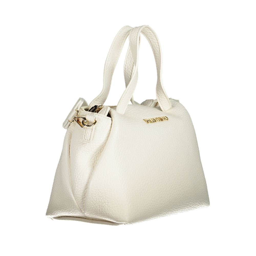 Bianco Polyurethane Woman Handbag