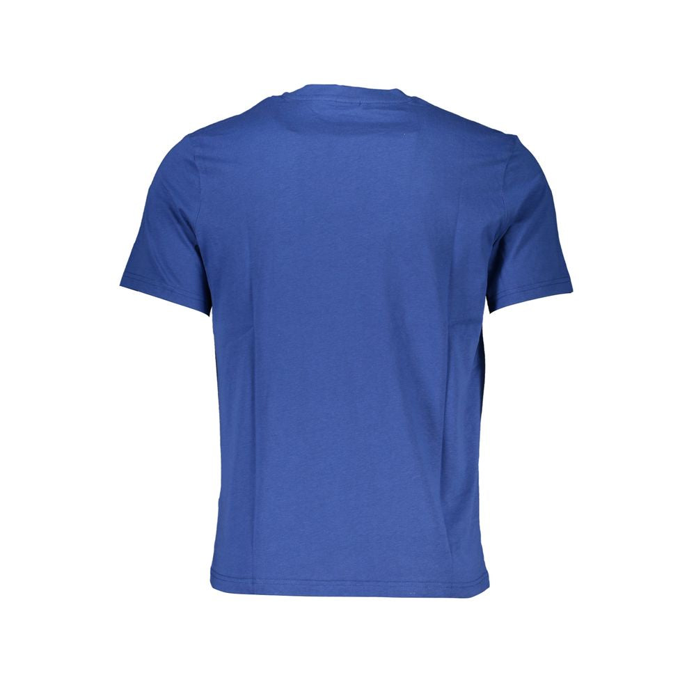 Blue Cotton Men's T-Shirt