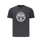 Black Cotton Men T-Shirt