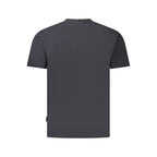 Black Cotton Men T-Shirt