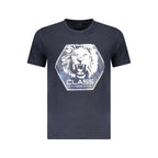Blu Cotton Men T-Shirt