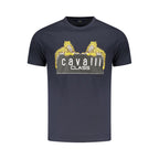 Blu Cotton Men T-Shirt