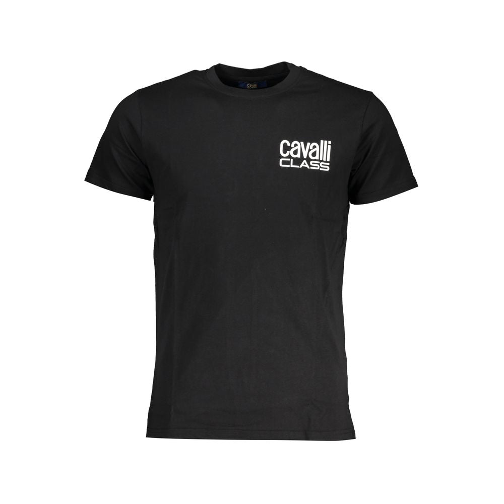 Black Cotton Men T-Shirt