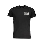 Black Cotton Men T-Shirt