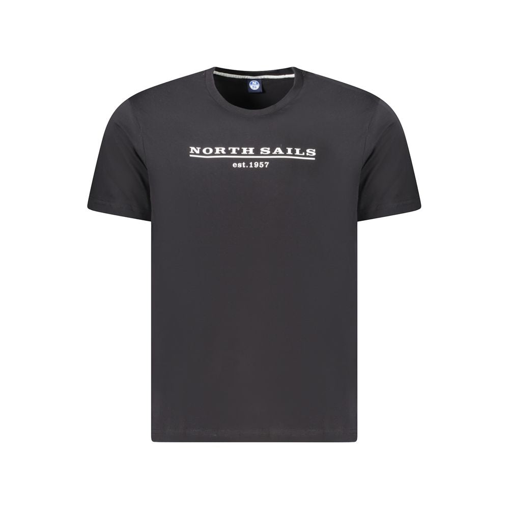 Black Cotton Men's T-Shirt