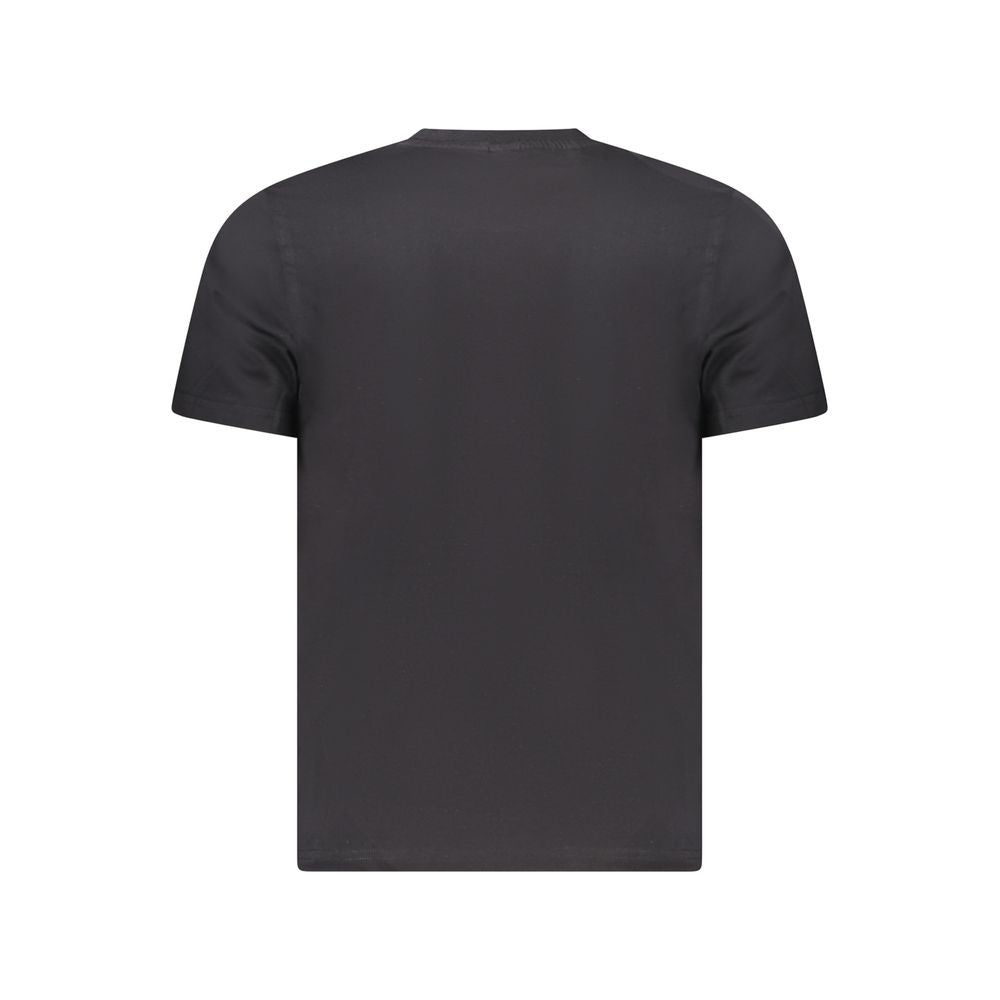 Black Cotton Men's T-Shirt