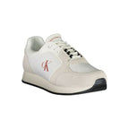 White Polyurethane Men Sneaker