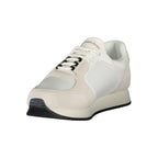 White Polyurethane Men Sneaker
