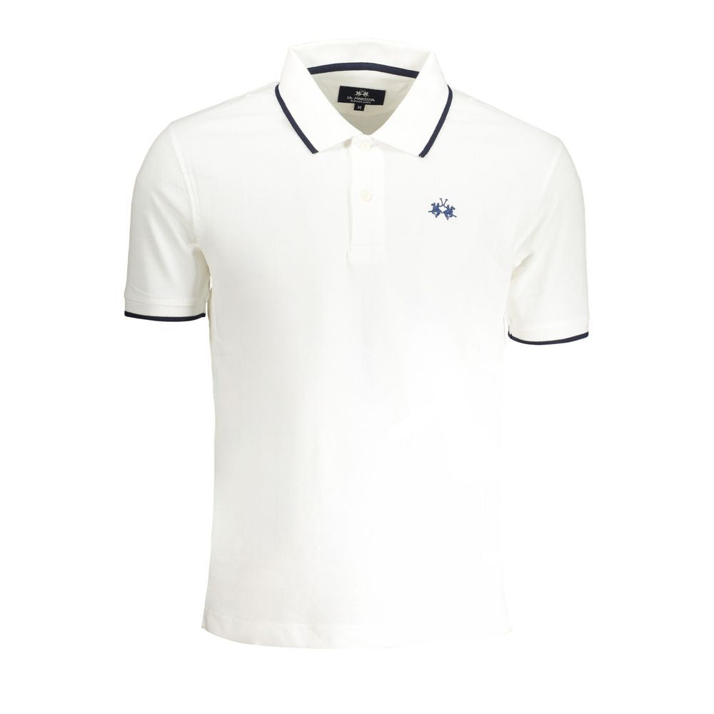 White Cotton Men's Polo Shirt