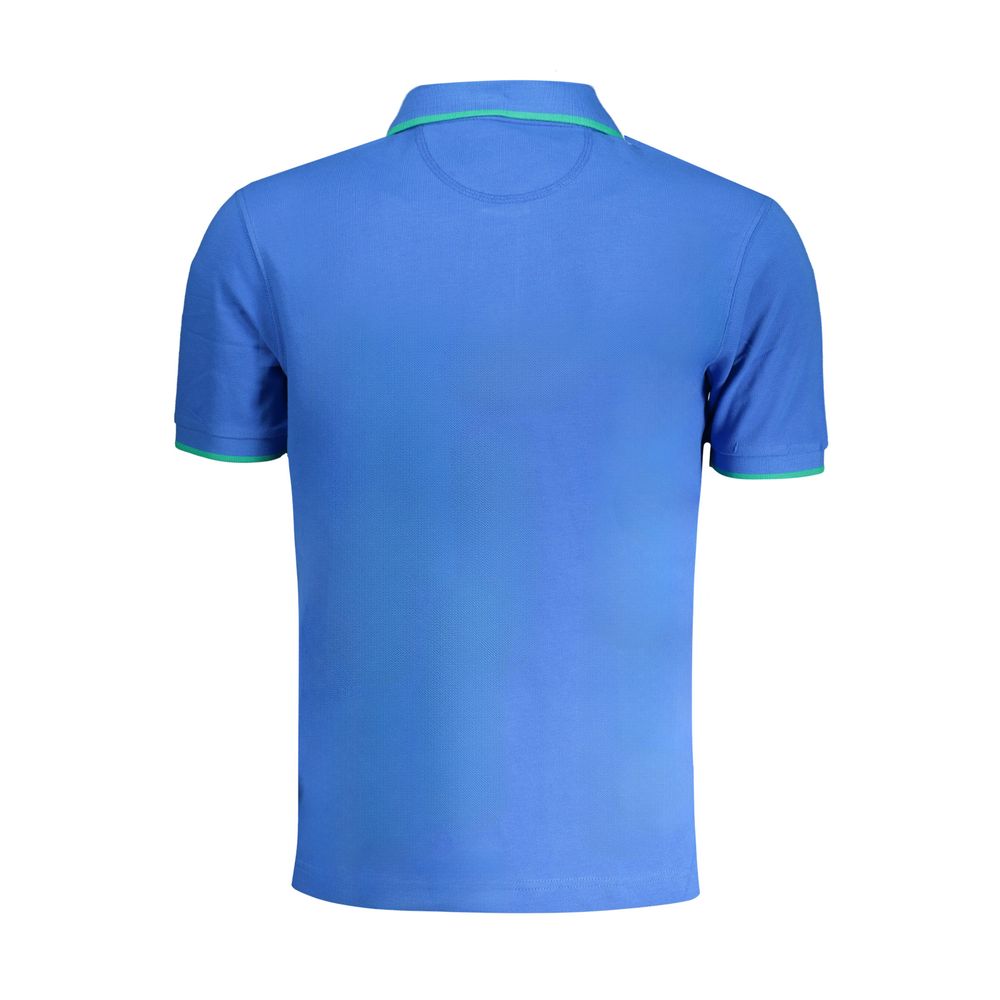 Blu Cotton Mens Polo Shirt