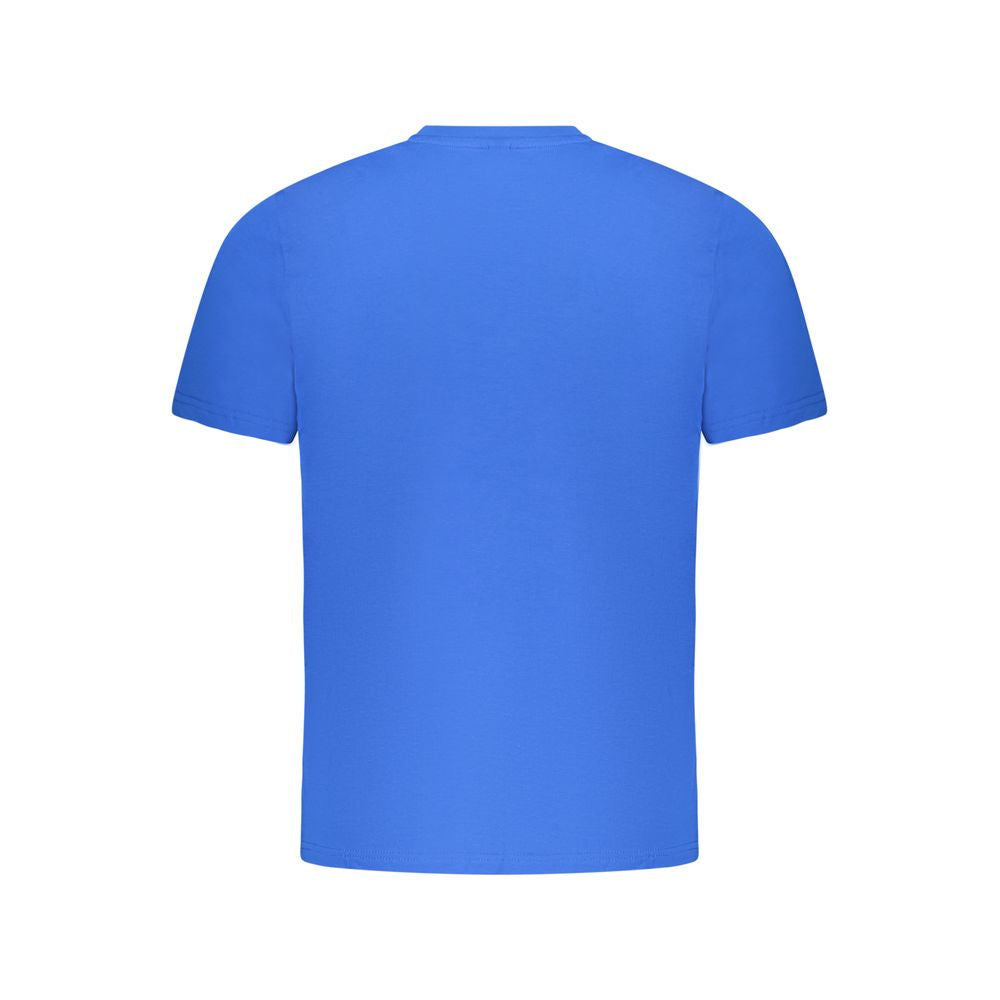 Blue Cotton Men's T-Shirt