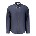 Blue Linen Men Shirt