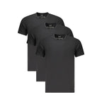 Black Cotton Mens T-Shirt