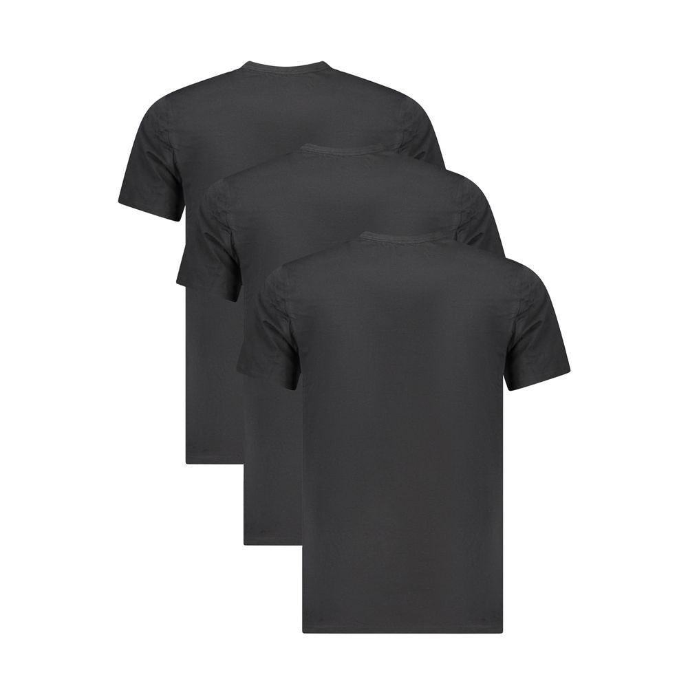 Black Cotton Mens T-Shirt