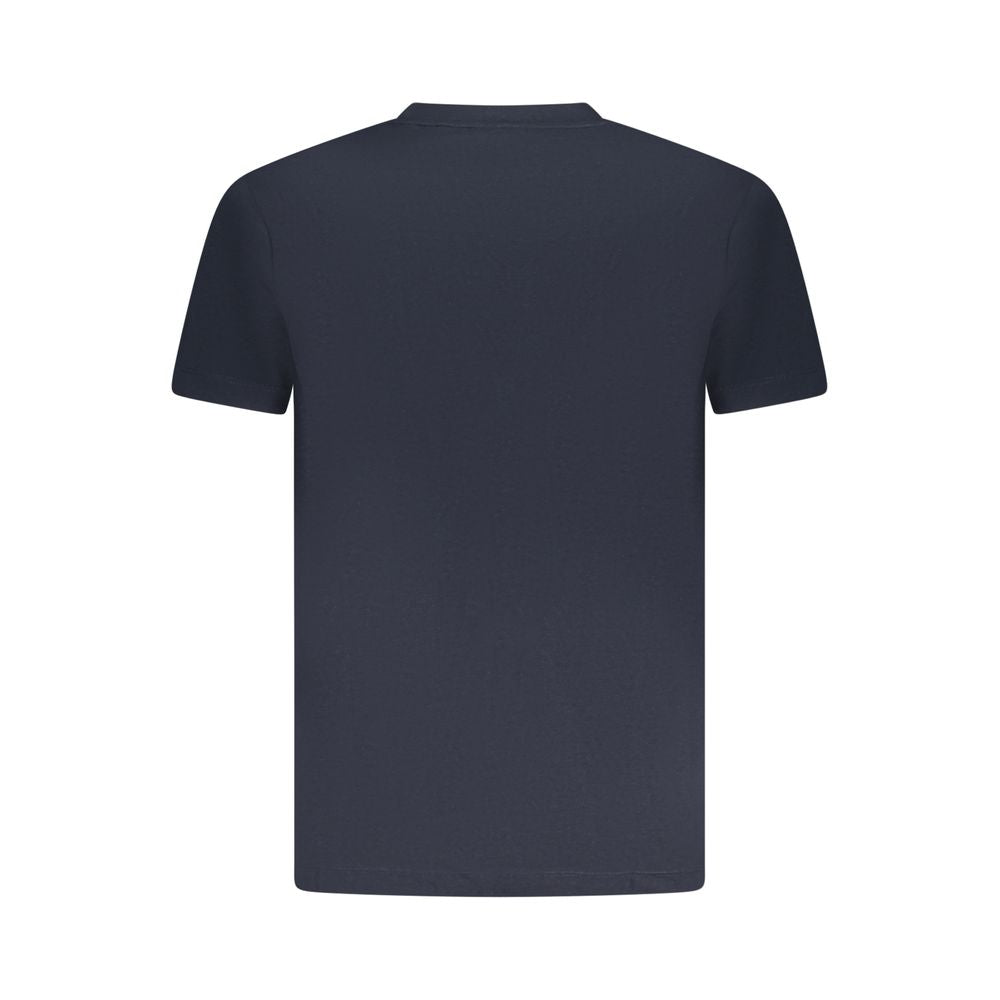 Blu Cotton Men T-Shirt