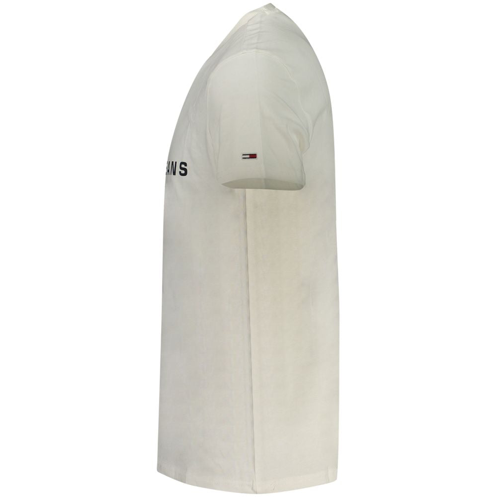 White Cotton Men's T-Shirt