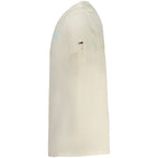 Beige Cotton Men T-Shirt