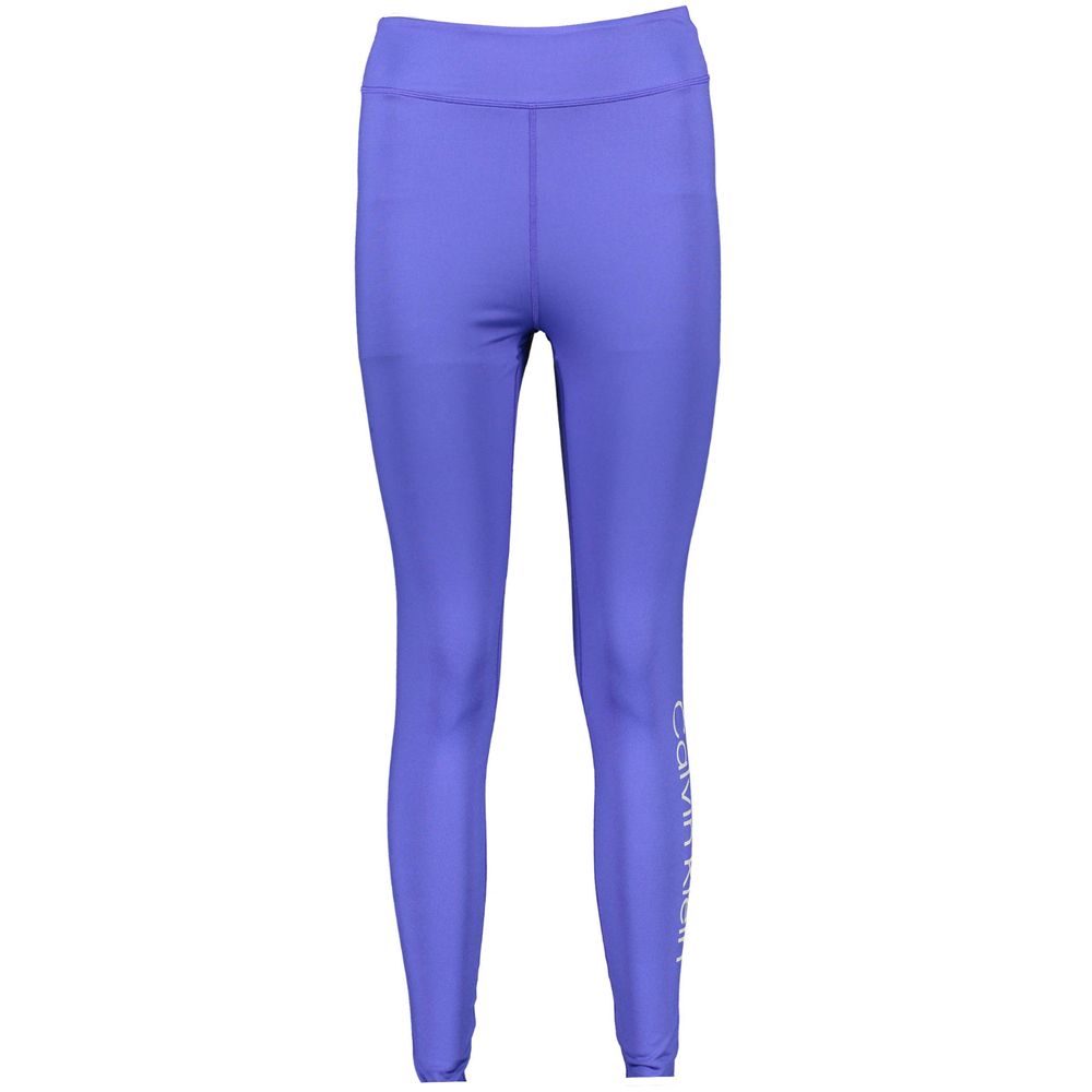 Blu Poliestere Woman Legging
