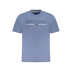 Blu Cotton Men T-Shirt
