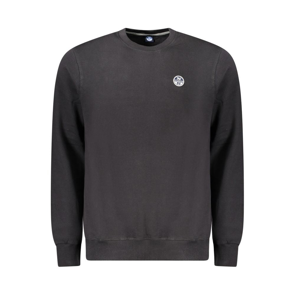 Black Cotton Men's Sweatshirt