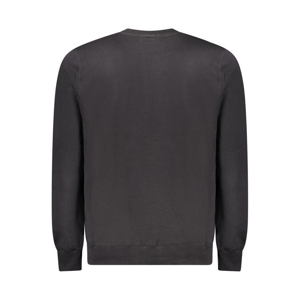 Black Cotton Men's Sweatshirt