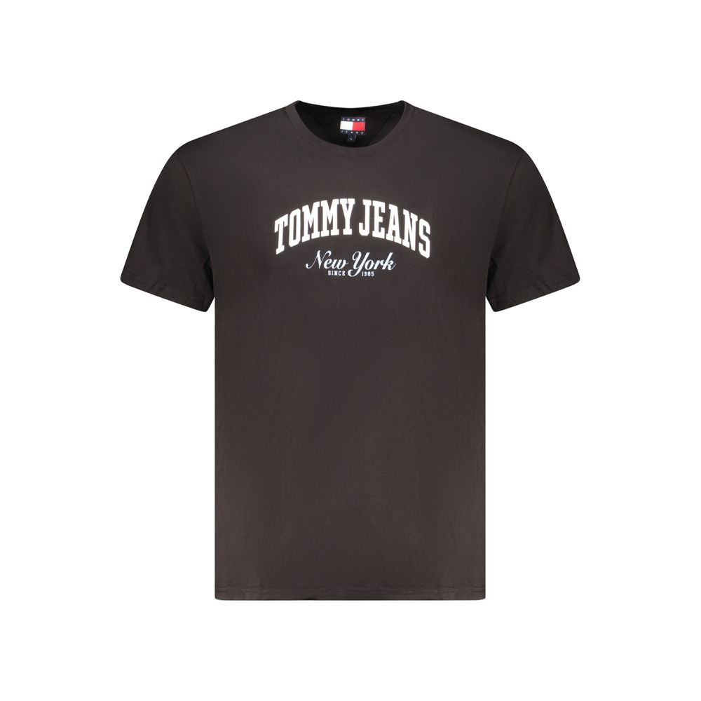 Black Cotton Men's T-Shirt