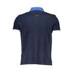 Blue Cotton Men's Polo Shirt