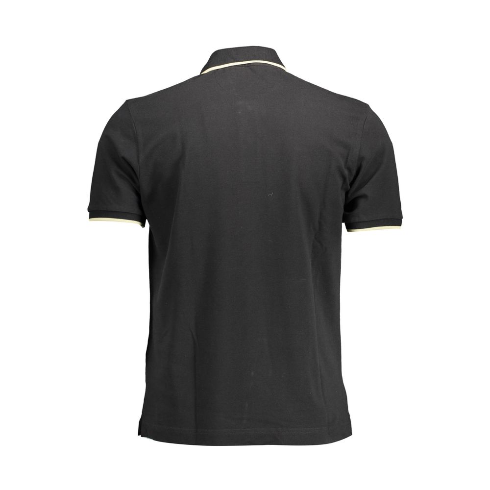 Black Cotton Men's Polo Shirt