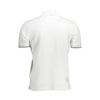 White Cotton Men Polo Shirt