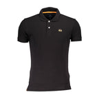 Black Cotton Men's Polo Shirt