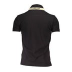 Black Cotton Men's Polo Shirt