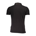 Black Cotton Men's Polo Shirt