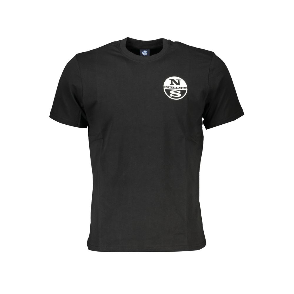 Black Cotton Men's T-Shirt